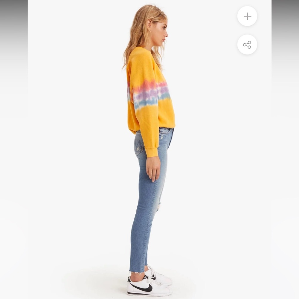 I Stole My Boyfriends Shirt Tie Dye Rainbow Sweatshirt XS/S